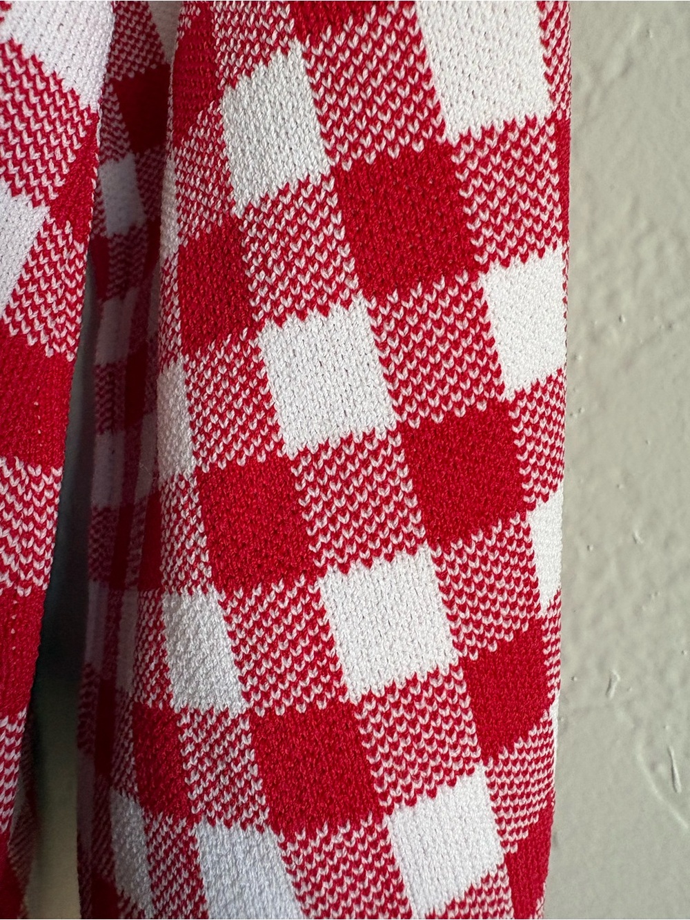 ❤️NEW entro Red and White Gingham Knit Top - Picture 9 of 9